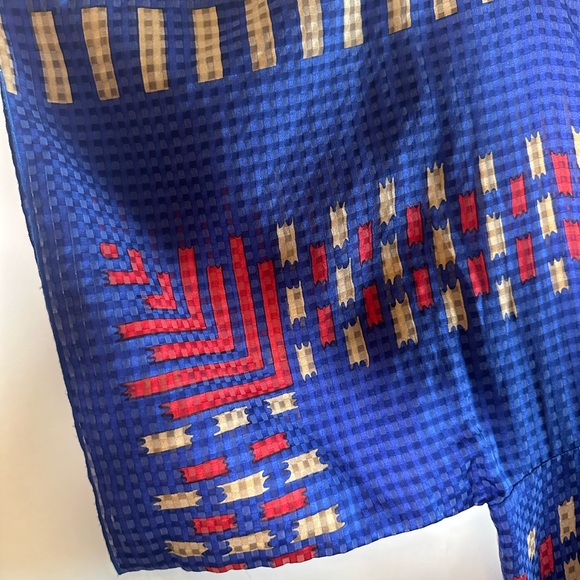 Anna Sui Designer Blue Printed Midi Dress - Picture 4 of 8